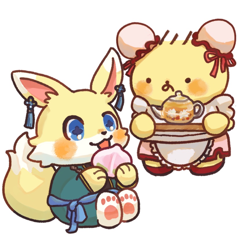 【たんぽぽ㌠】ステッカー(いぬまる・ののくまちゃん)