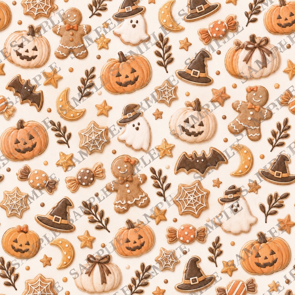 ハロウィン デジタルペーパー 6枚セット
