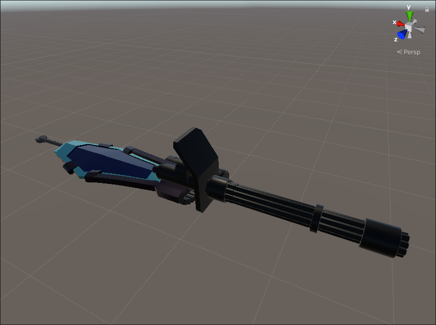 グフカスタムが持ってるガトリング付きの盾みたいなやつ