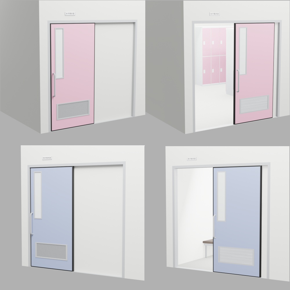 【3DCG】更衣室2