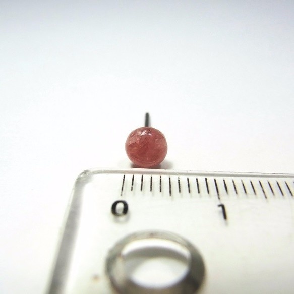 チタンポスト ピアス◆5mm インカローズ◆lalalady-124