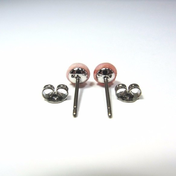 チタンポスト ピアス◆5mm インカローズ◆lalalady-124