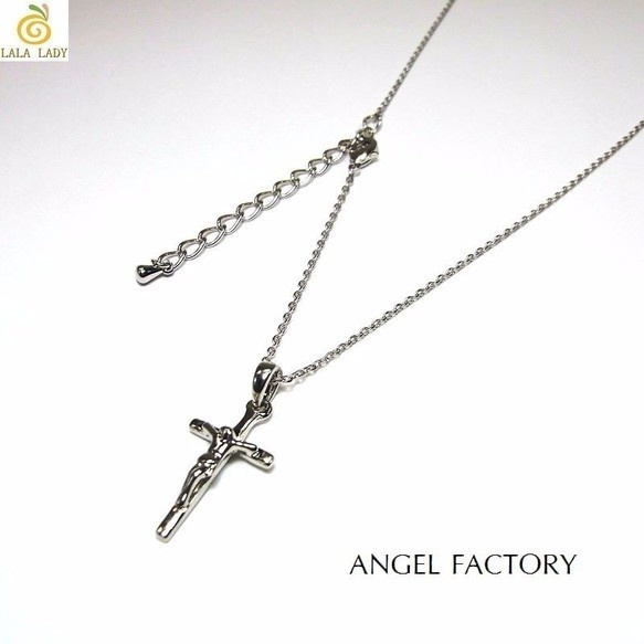 ネックレス レディースサイズ 小さなクロスモチーフ ANGEL FACTOR◆lalalady-142