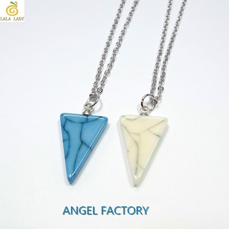 ネックレス トライアングル ターコイズモチーフ ANGEL FACTOR◆lalalady-135
