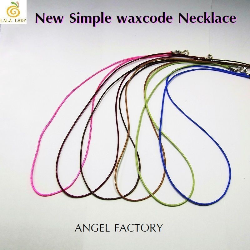 ネックレス New Simple WAXコード 1mm幅 6カラー ANGEL FACTOR◆SL-1158
