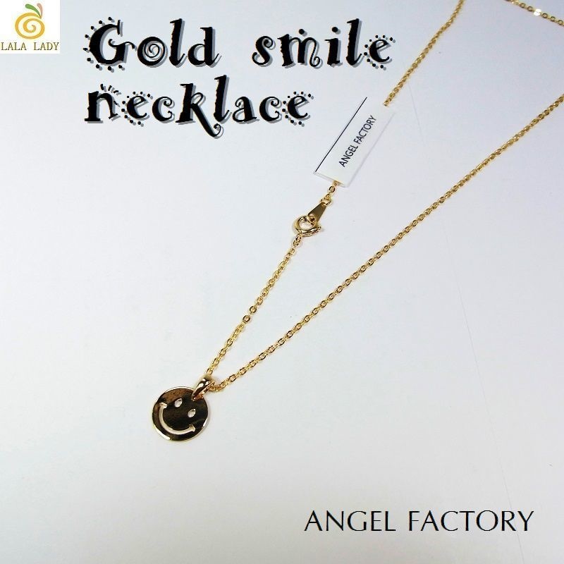 ネックレス ゴールドスマイル ANGEL FACTOR◆lalalady-178