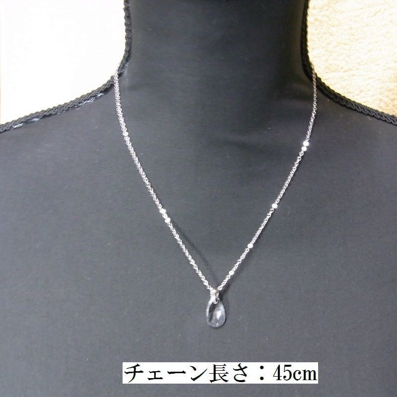 ネックレス A級ガラス カッティングティアドロップ 3カラー ANGEL FACTORY lalalady-204