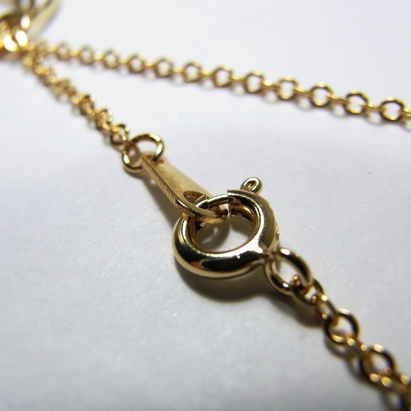 最高級鍍金 K16GP 煌めくスパークル3連リング ネックレス ANGEL FACTORY◆lalalady-192