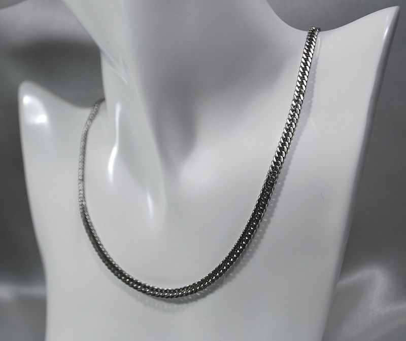 ステンレスネックレス 4mm 喜平ダブル編みチェーン ANGEL FACTORY lalalady-212