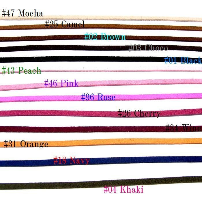 ブレスレット 13カラー スエード生地製 オープンハート lalalady-219