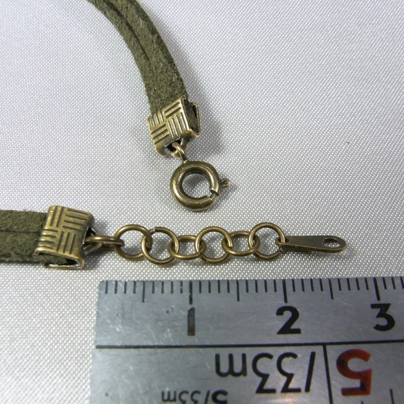 ブレスレット 13カラー スエード生地製 オープンハート lalalady-219