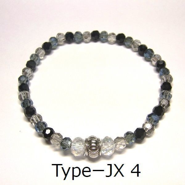 クリスタルガラスビーズ ブレスレット◆Pixie クリスタルミックス◆lalalady-68