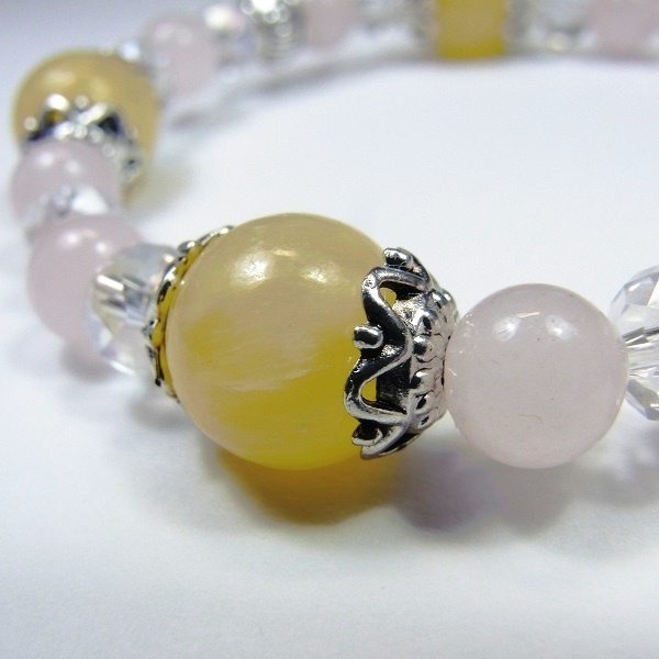 天然石 パワーストーン ブレスレット◆Pixie ピンクハート◆lalalady-82