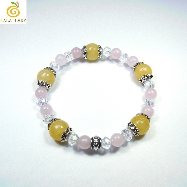 天然石 パワーストーン ブレスレット◆Pixie ピンクハート◆lalalady-82