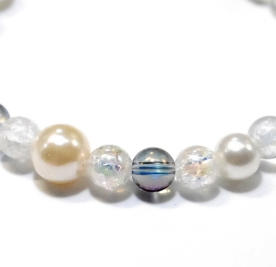 天然石 パワーストーン ブレスレット◆Pixie シャインパール◆lalalady-80