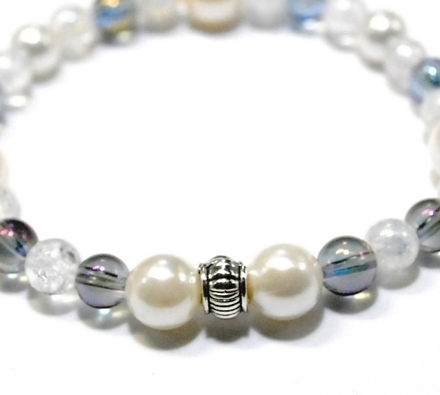 天然石 パワーストーン ブレスレット◆Pixie シャインパール◆lalalady-80