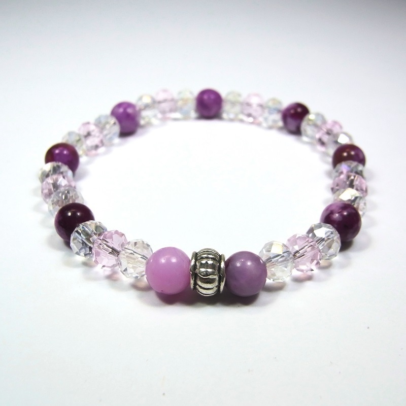 天然石 パワーストーン ブレスレット◆Pixie Ver.R チャロアイト(染め)◆lalalady-97