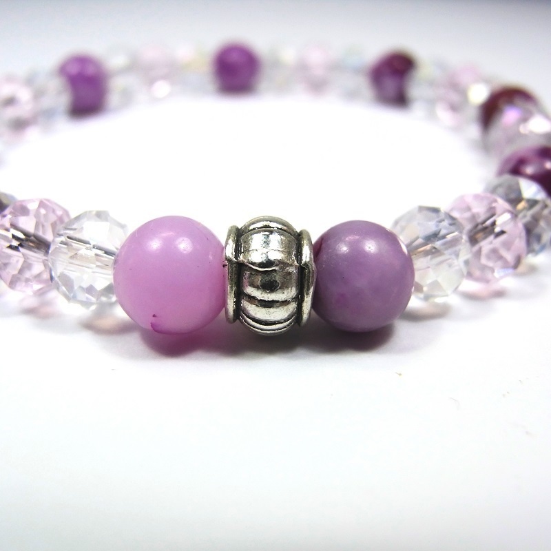 天然石 パワーストーン ブレスレット◆Pixie Ver.R チャロアイト(染め)◆lalalady-97