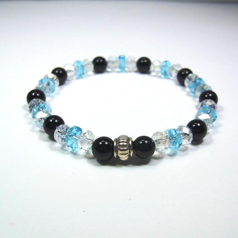 天然石 パワーストーン ブレスレット◆Pixie Ver.R オニキス◆lalalady-96