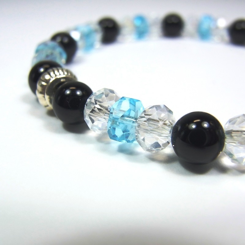 天然石 パワーストーン ブレスレット◆Pixie Ver.R オニキス◆lalalady-96