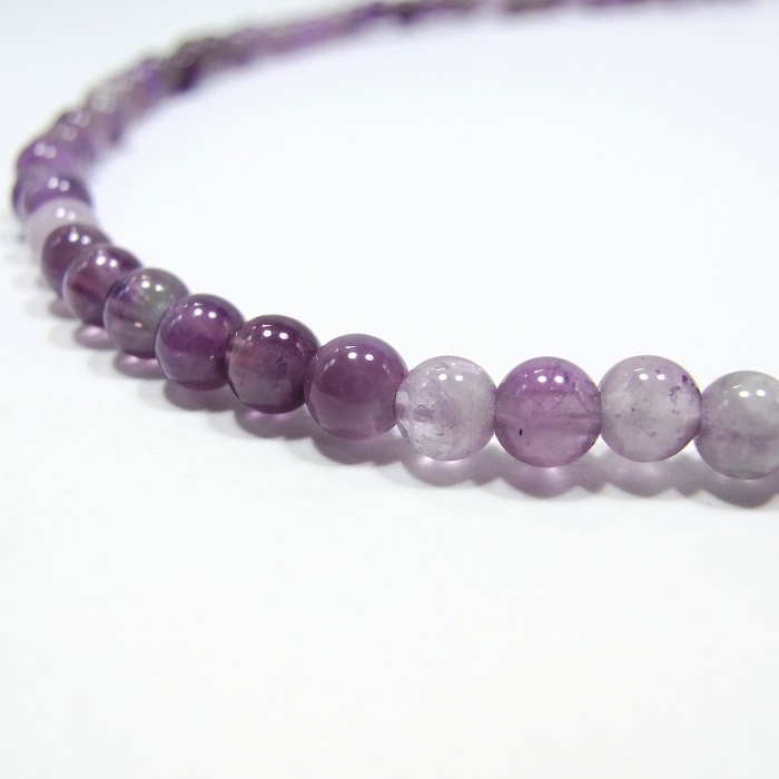 天然石 パワーストーン◆恋愛運◆Pixie ハートネックレス アメジスト◆lalalady-104