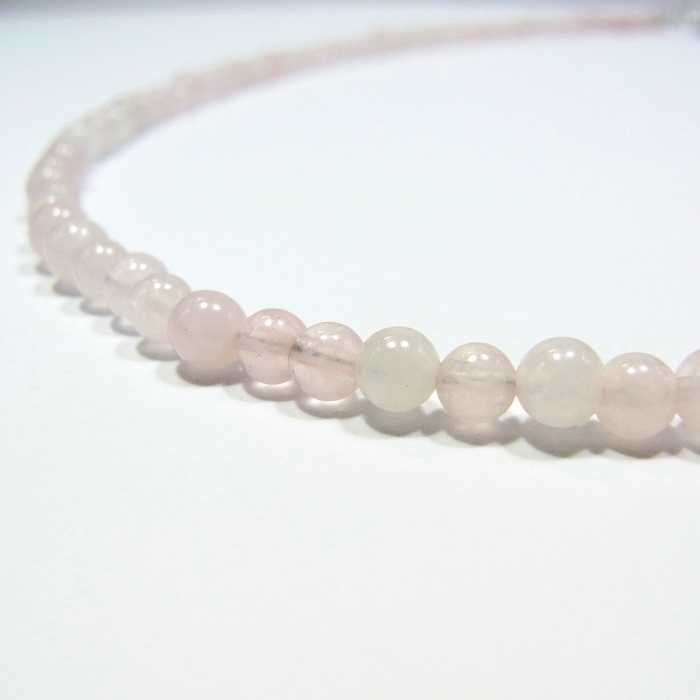 天然石 パワーストーン◆恋愛運◆Pixie ハートネックレス ローズクォーツ◆lalalady-103