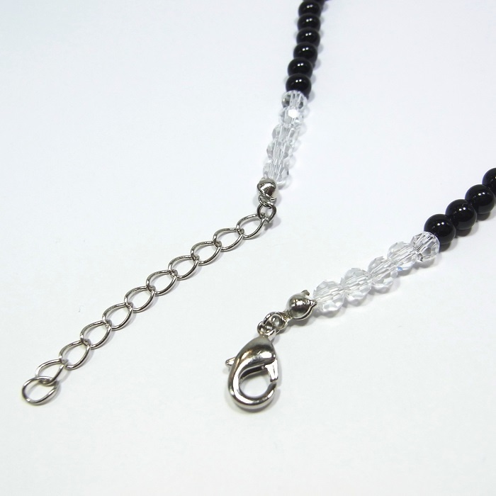 天然石 パワーストーン◆仕事・勝負運◆Pixie ハートネックレス オニキス◆lalalady-102