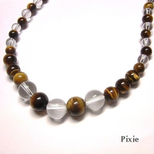 天然石 パワーストーン ネックレス&ブレスレット◆全体・金運他◆マジックタイガー◆lalalady-59