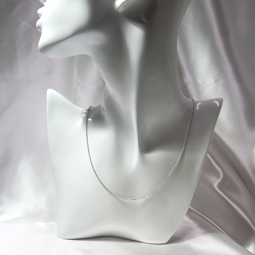 2カラー 1mmカットボール チェーンネックレス lalalady-238