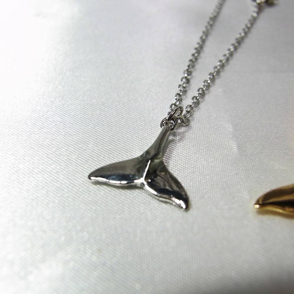 ネックレス 幸運のホエールテール クジラのしっぽ lalalady-239