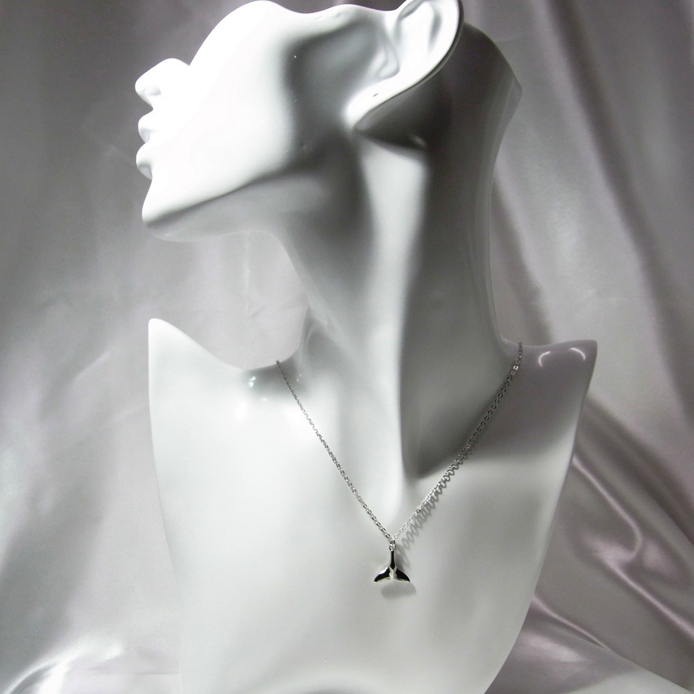 ネックレス 幸運のホエールテール クジラのしっぽ lalalady-239