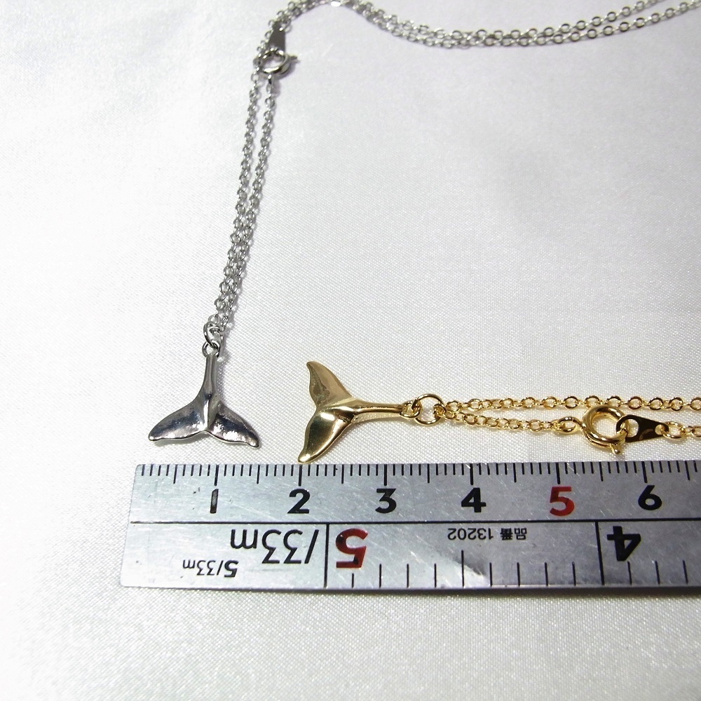 ネックレス 幸運のホエールテール クジラのしっぽ lalalady-239