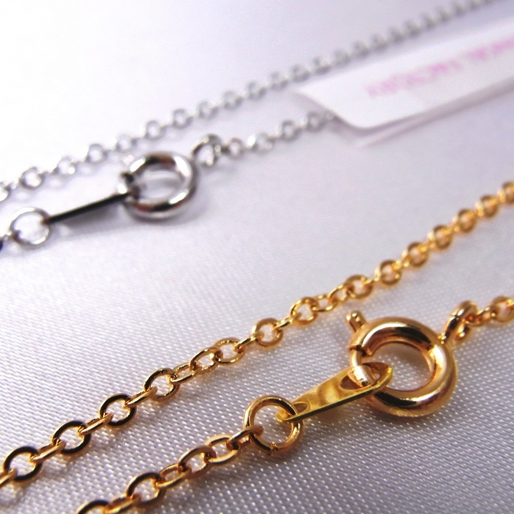 ネックレス ウェーブが煌めく丸型プレートチャーム ANGEL FACTORY lalalady-242