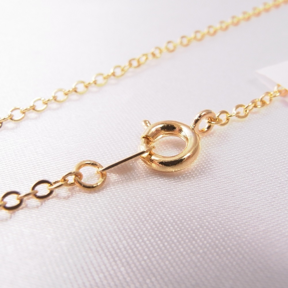 ネックレス K16GP プリティスクエア キュービックジルコニア ANGEL FACTORY lalalady-243