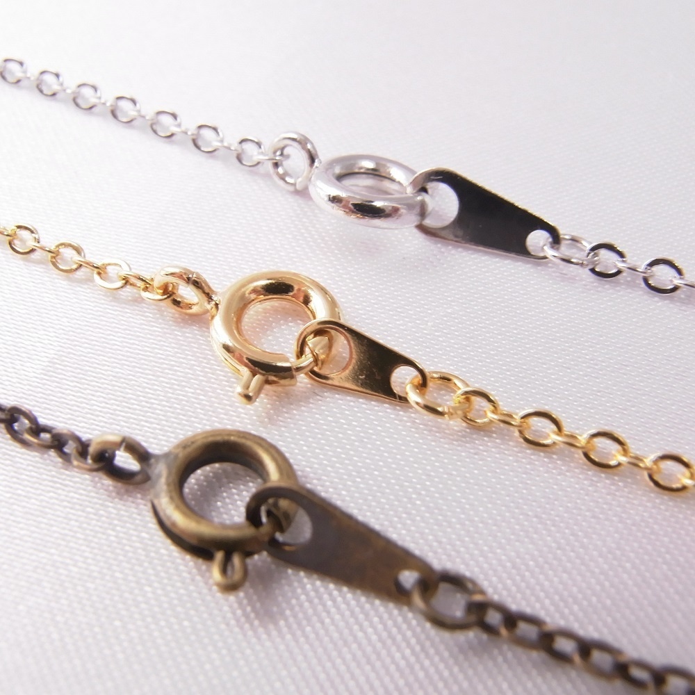 ネックレス スモールオープンハート 2カラー(金古美完売) ANGEL FACTORY lalalady-244