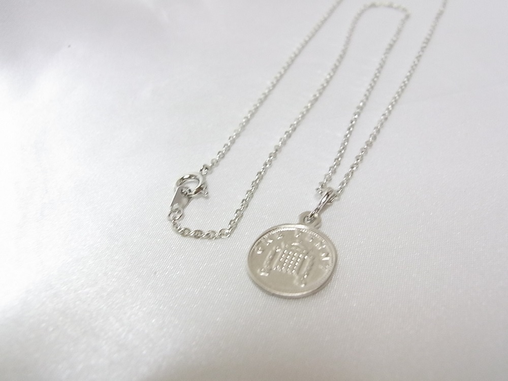 PENNY COIN 幸せのペニーコインチャームネックレス 2カラー ANGEL FACTORY agf-112