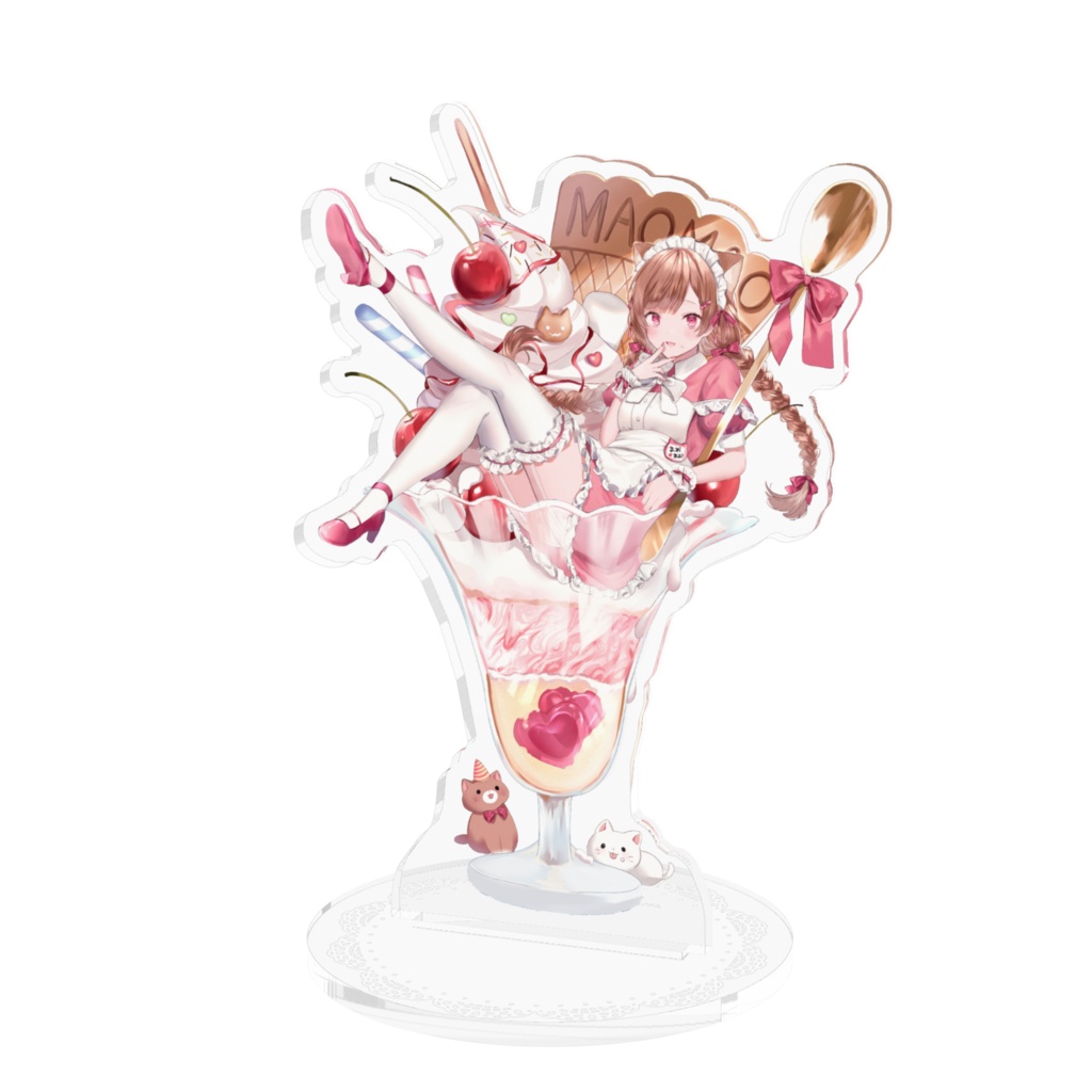 猫々の一周年記念💓アクリルフィギュア【ご主人様、さっさと召し上がるヨロシ♡】