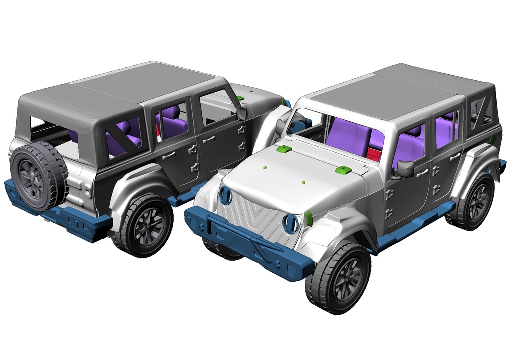 千速の愛車『ふぐ太郎』3Dモデル