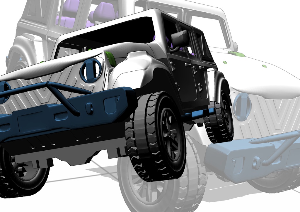 千速の愛車『ふぐ太郎』3Dモデル