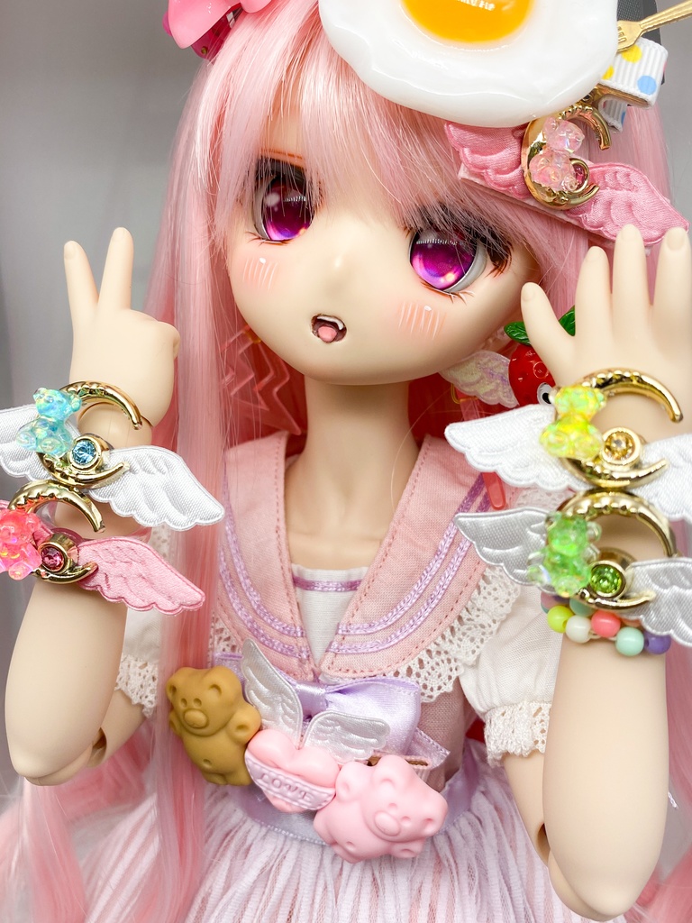 ゆめかわ♡テディベアのブレスレット