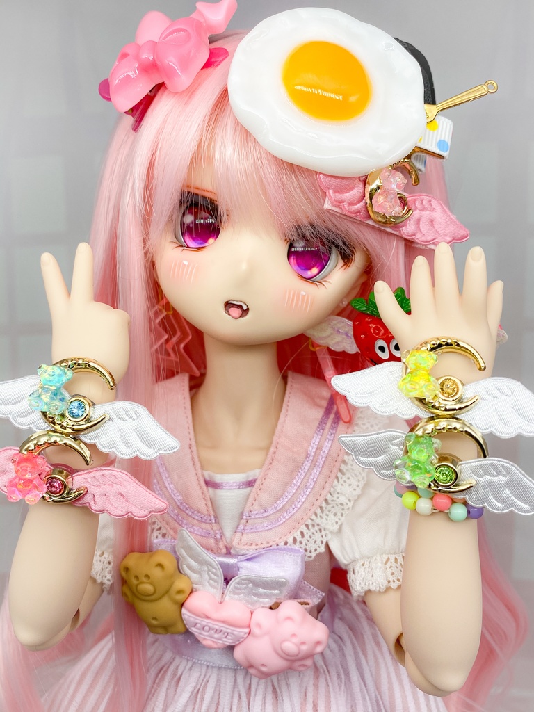 ゆめかわ♡テディベアのブレスレット