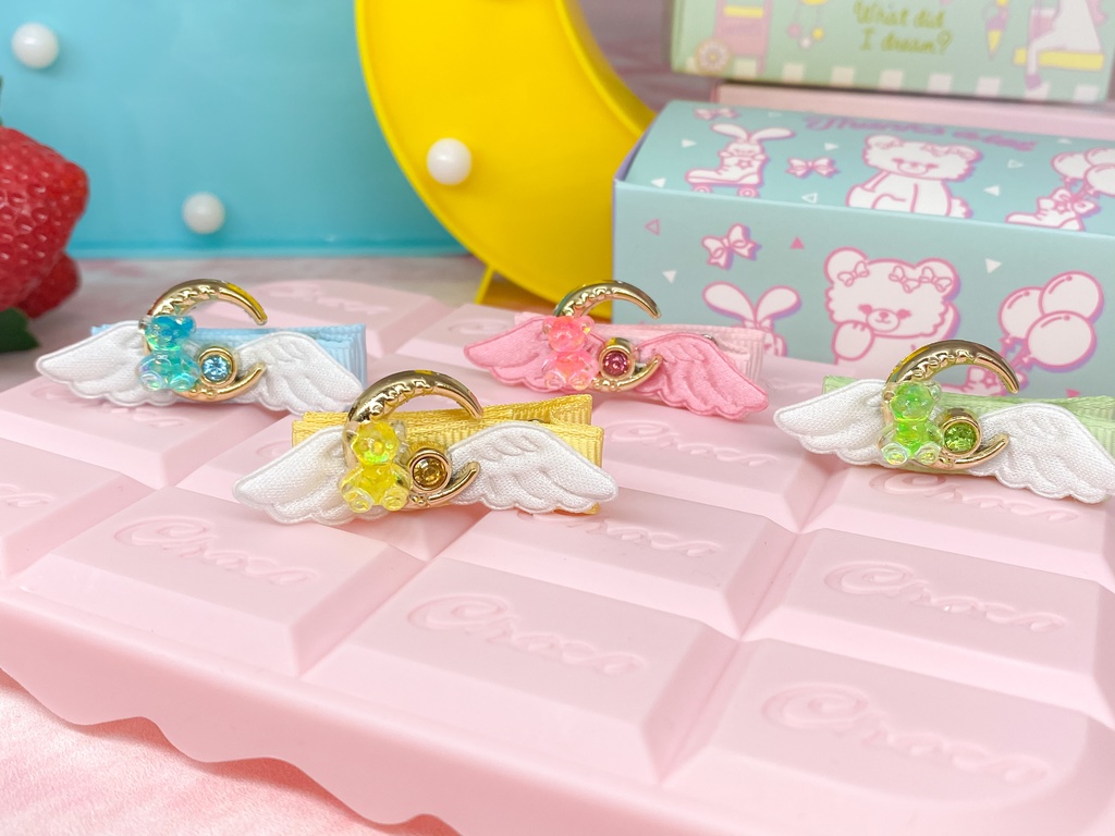 ゆめかわ♡テディベアのヘアクリップ - COCOCO - BOOTH