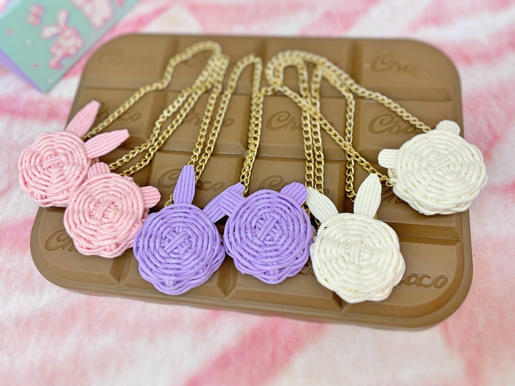 編みかごポシェットM ①