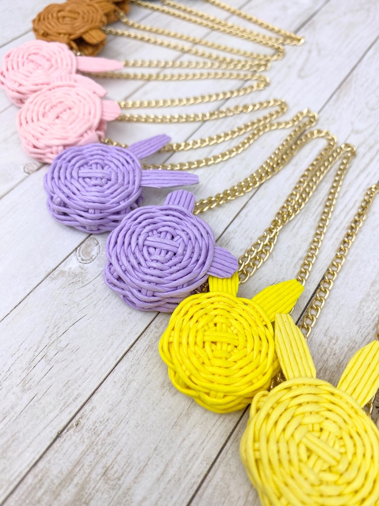 編みかごポシェットM ①