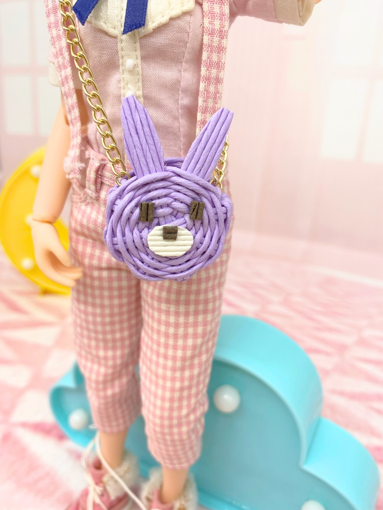 編みかごポシェットM ②