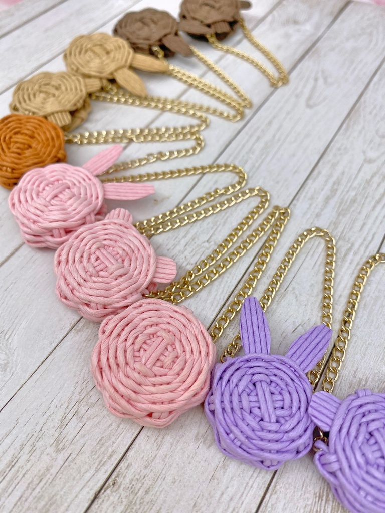 編みかごポシェットS ①