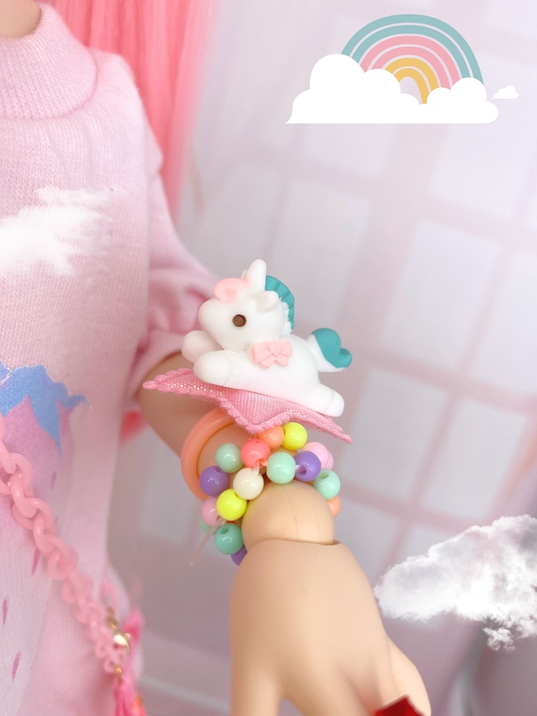 【新色追加】ゆめかわユニコーンのブレスレット