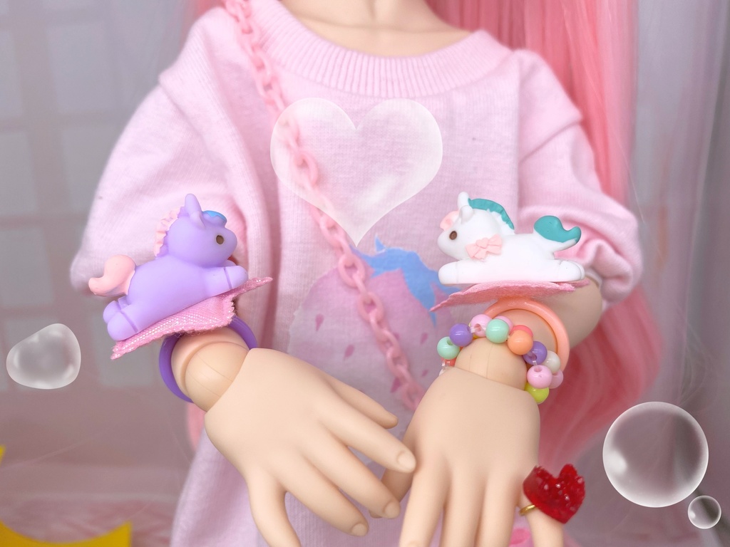 【新色追加】ゆめかわユニコーンのブレスレット
