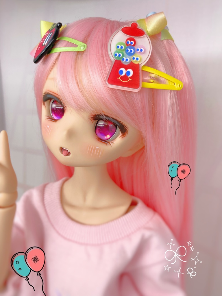 おめめクリクリパッチンピン2個セット