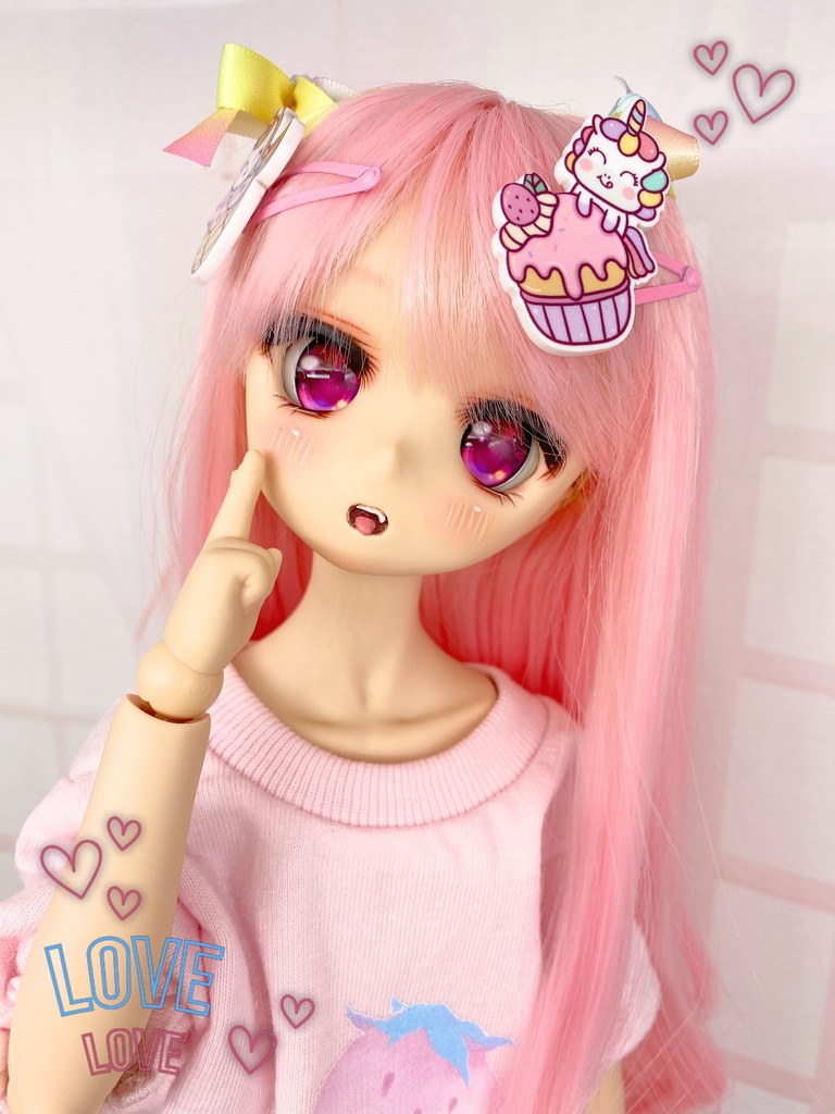 ユニコーンイラストパッチンピン 2種類